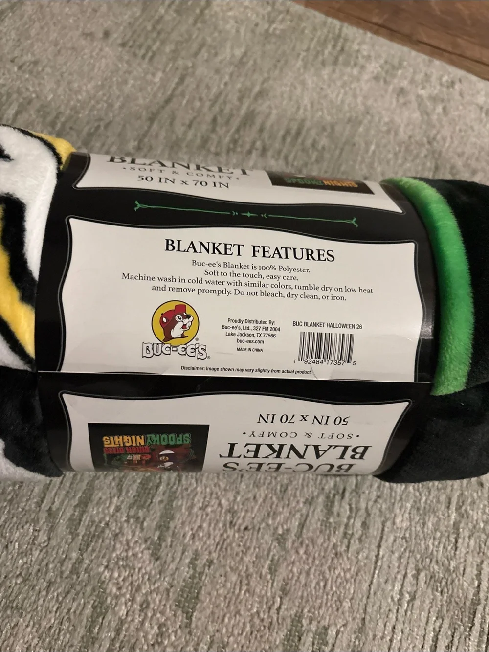 BUC-EE’s 2026 Halloween Blanket - Soft & Comfy 50 x 70 in